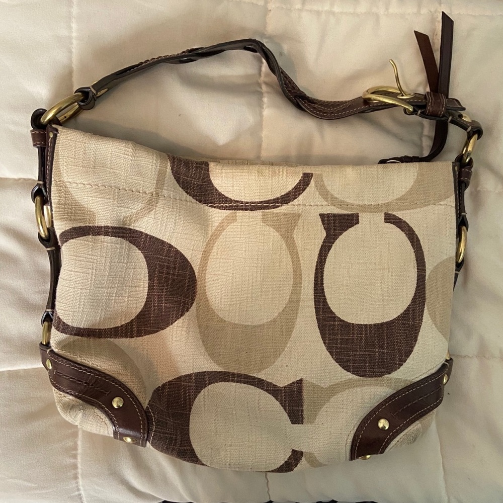 tan & brown coach handbag✨👜
